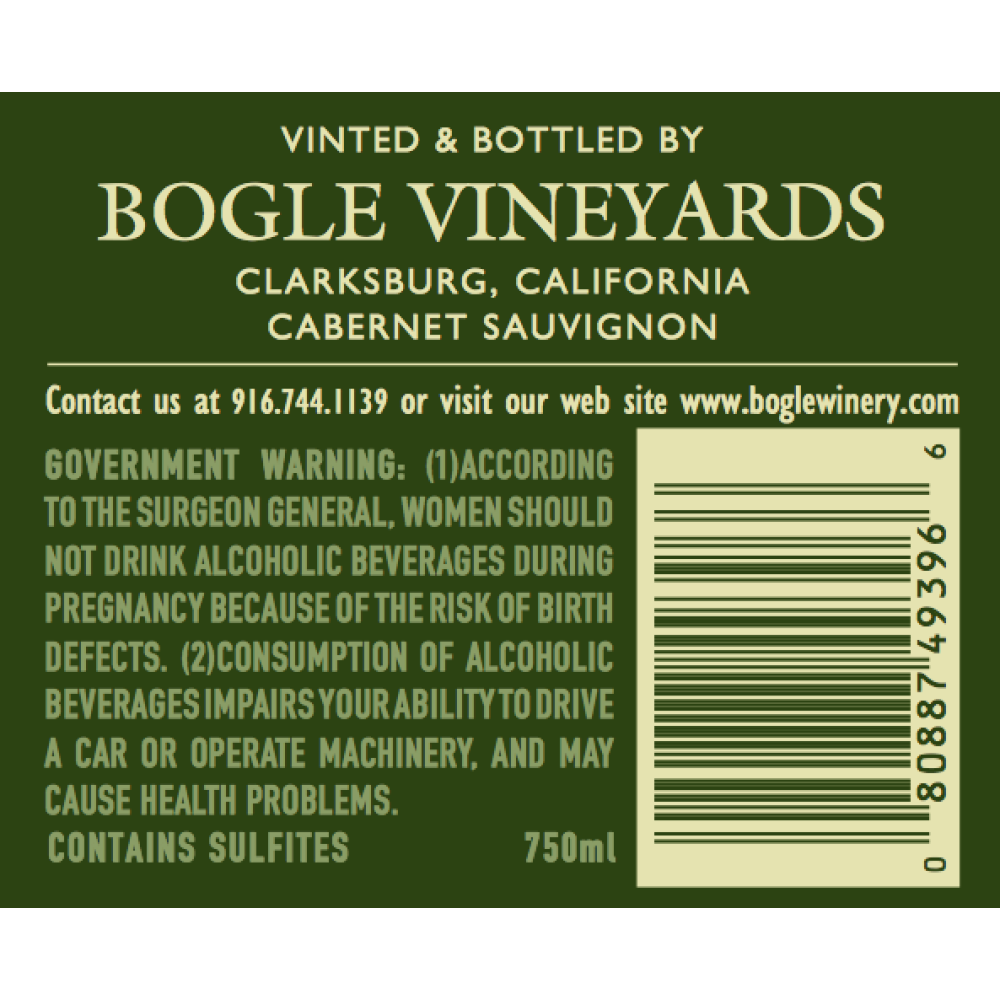 Bogle Vineyards Cabernet Sauvignon 2020