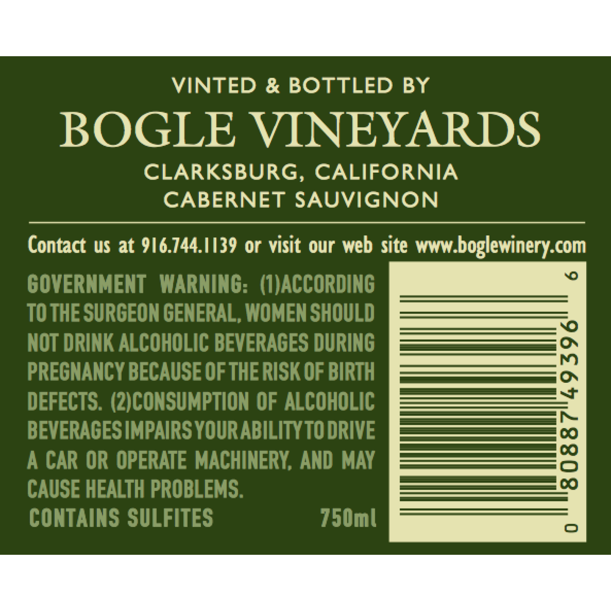 Bogle Vineyards Cabernet Sauvignon 2020 