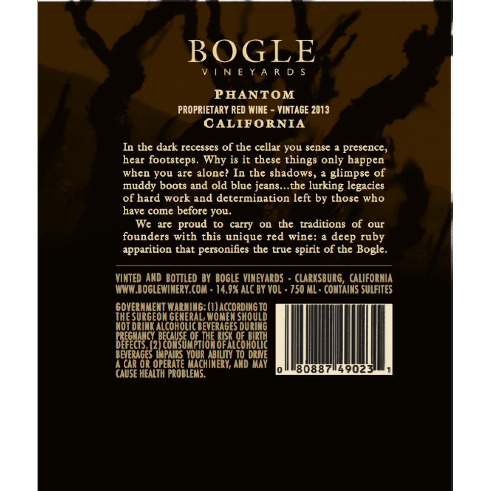 Bogle Vineyards Phantom Chardonnay 2018