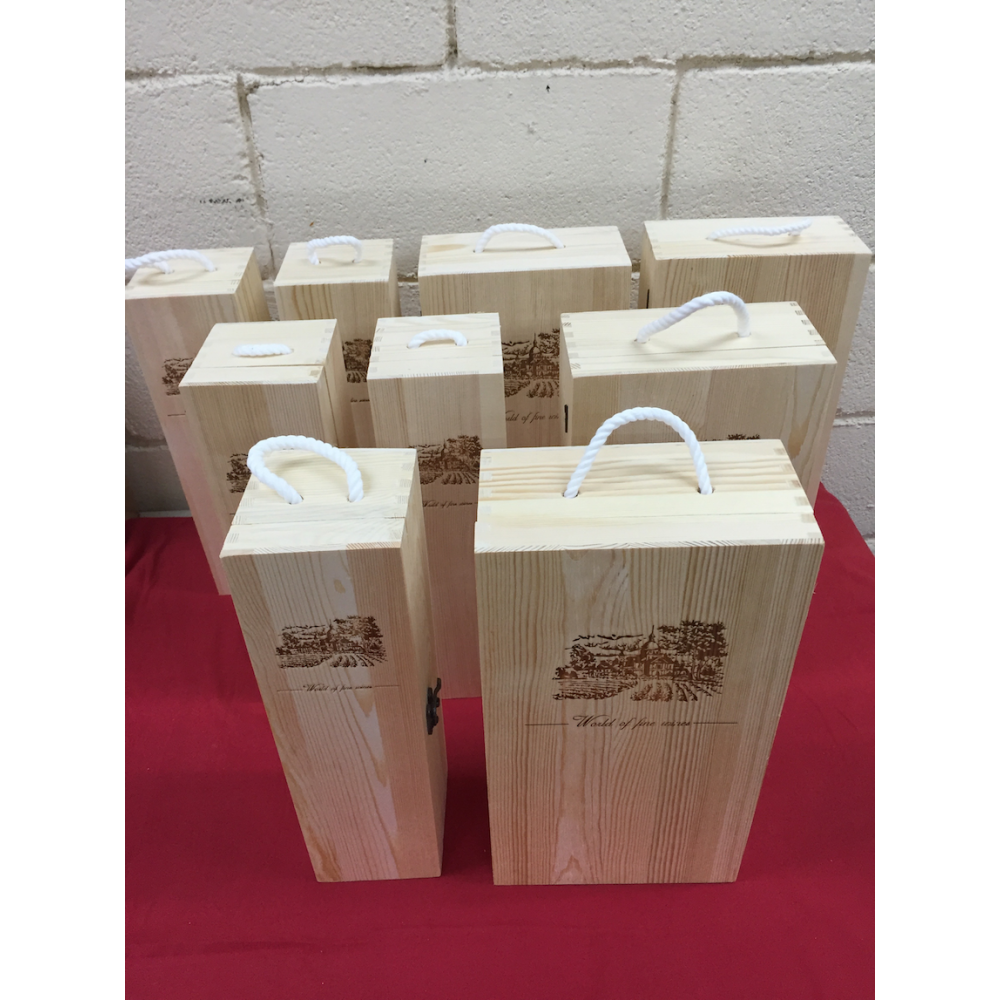 Wine Wooden Box - Single