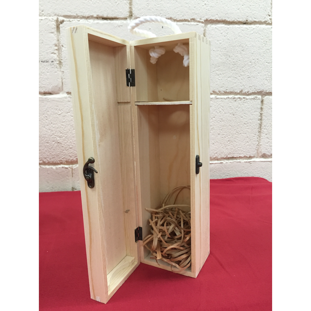 Wine Wooden Box - Single