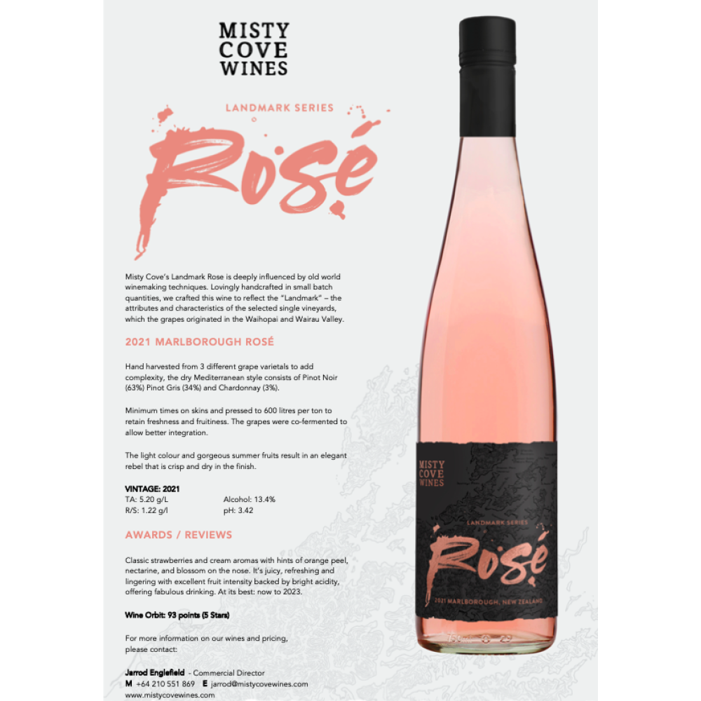 Misty Cove Landmark Rosé 2020